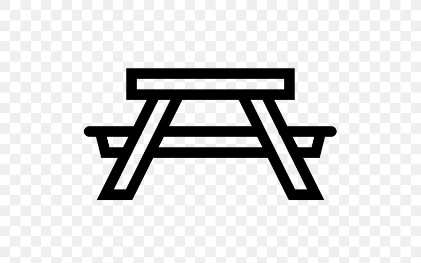 Picnic Table, PNG, 512x512px, Table, Area, Bench, Black, Black And White Download Free