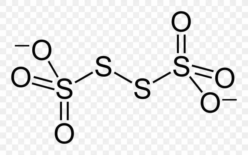 Sodium Thiosulfate Acid Tetrathionate Oxidation State, PNG, 1100x692px, Thiosulfate, Acid, Anioi, Area, Black And White Download Free