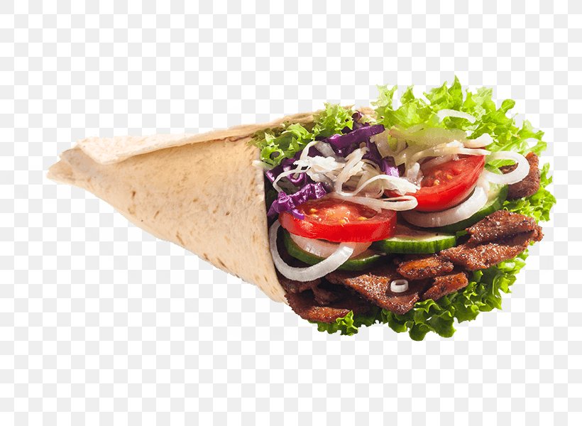 Wrap Doner Kebab Gyro Taco Salad, PNG, 800x600px, Wrap, American Food, Chicken Meat, Corn Tortilla, Cuisine Download Free