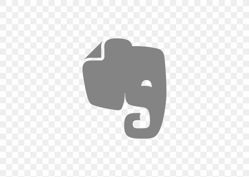 Evernote Logo Screenshot, PNG, 1440x1024px, Evernote, Android, Black, Black And White, Bookmark Download Free