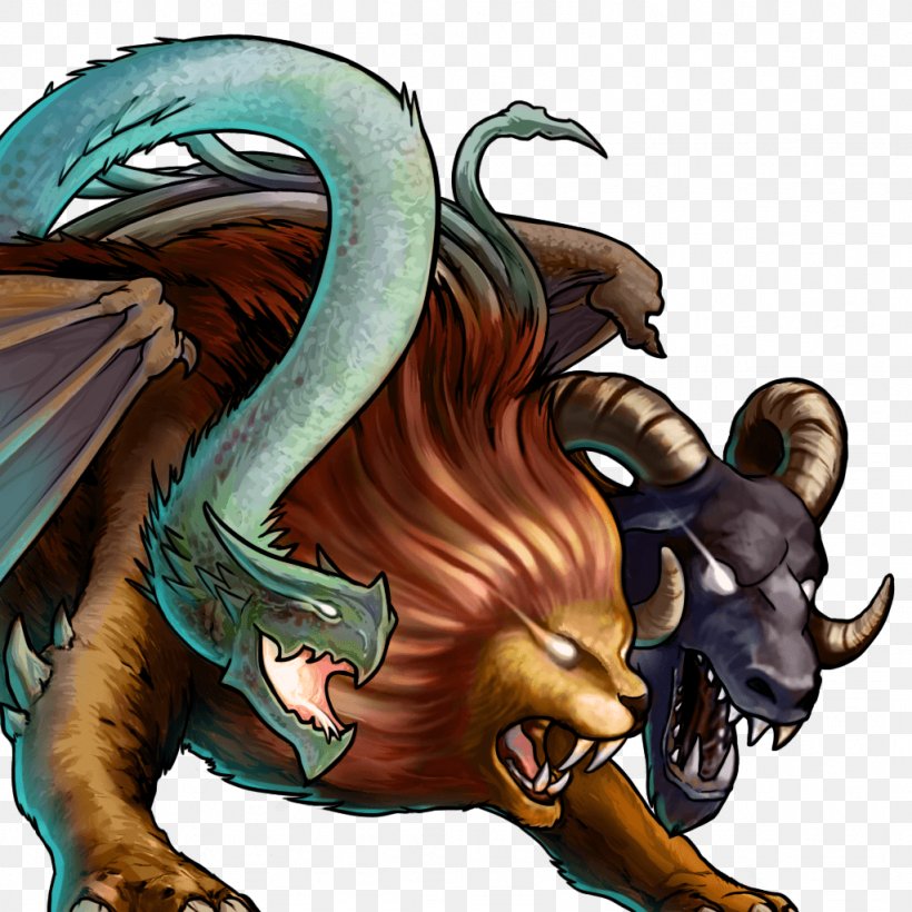 Gems Of War Chimera Legendary Creature Dragon Monster, PNG, 1024x1024px, Gems Of War, Carnivoran, Chimera, Claw, Cockatrice Download Free