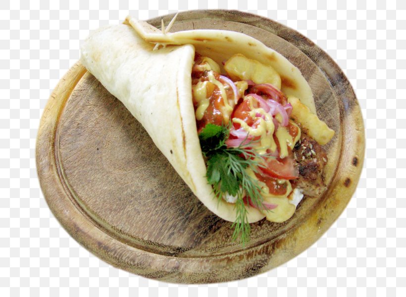 Gyro Wrap Shawarma Vegetarian Cuisine Mediterranean Cuisine, PNG, 800x600px, Gyro, Corn Tortilla, Cuisine, Dish, Flatbread Download Free