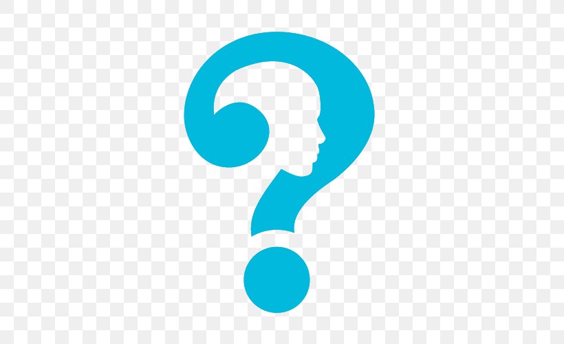 Human Head Symbol Question Mark Homo Sapiens, PNG, 500x500px, Human Head, Aqua, Blue, Brand, Drawing Download Free