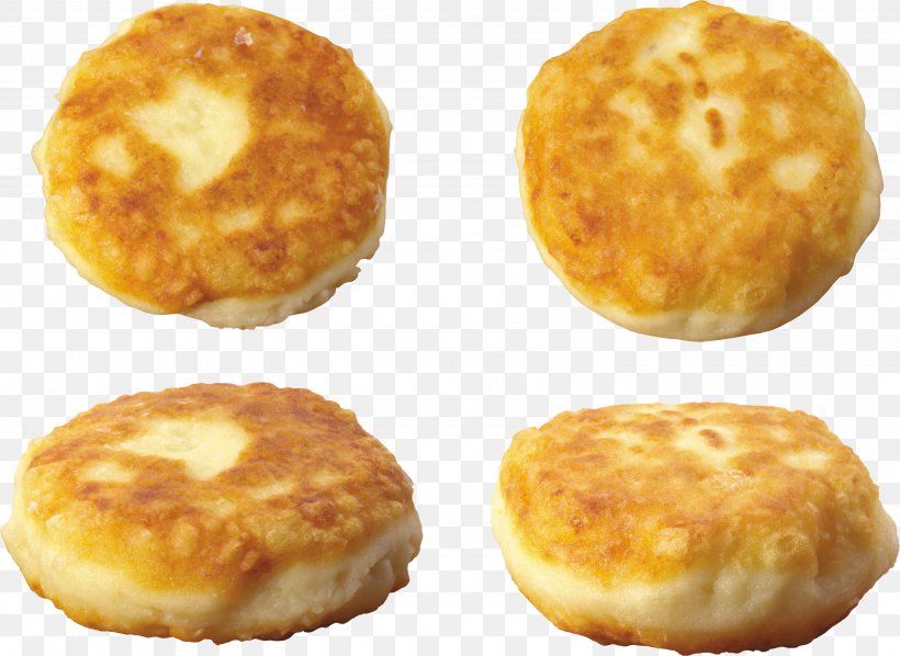 Syrniki Pancake Pirozhki Crumpet Oladyi, PNG, 3380x2466px, Syrniki, Baked Goods, Crumpet, Cuisine, Dish Download Free