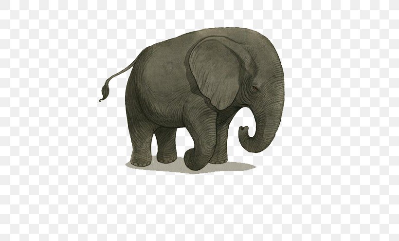 Indian Elephant African Elephant Hathi Jr. Illustration, PNG, 554x495px, Indian Elephant, African Elephant, Animal, Asian Elephant, Cartoon Download Free
