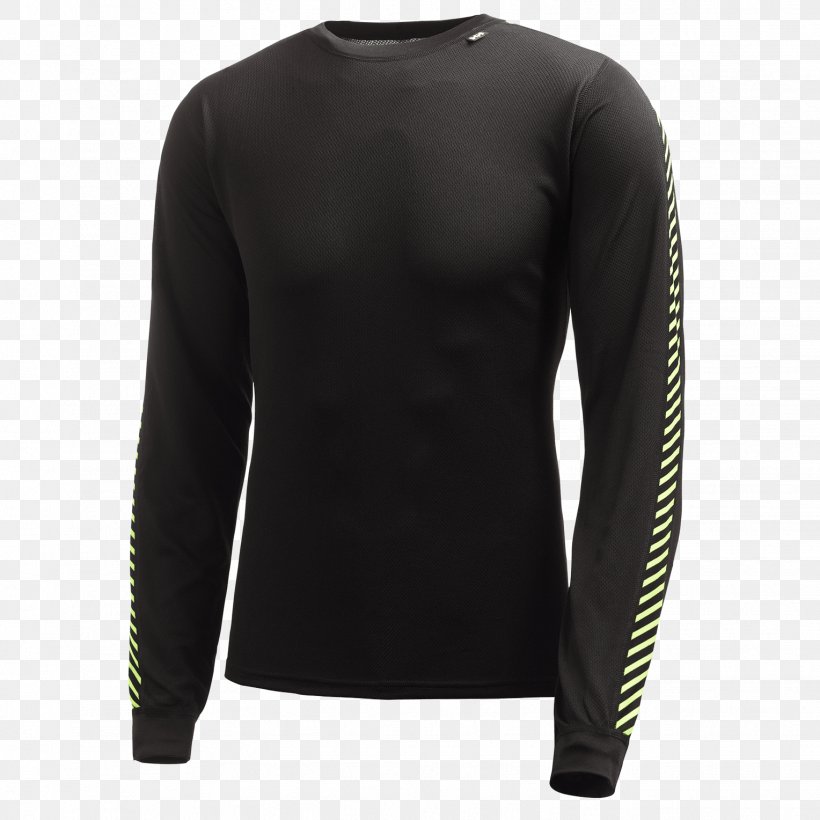 T-shirt Helly Hansen Layered Clothing Sleeve, PNG, 1528x1528px, Tshirt, Active Shirt, Black, Clothing, Crew Neck Download Free