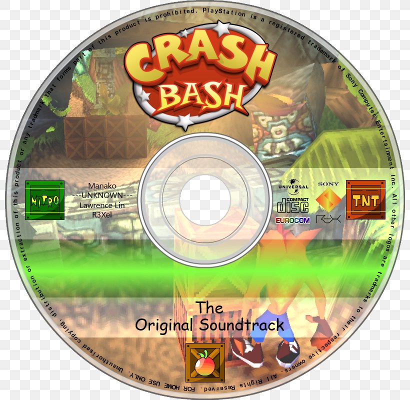 Crash Bash Compact Disc Television Show Alphabet Soundtrack, PNG, 800x800px, Crash Bash, Alphabet, Compact Disc, Compiler, Crash Bandicoot Download Free