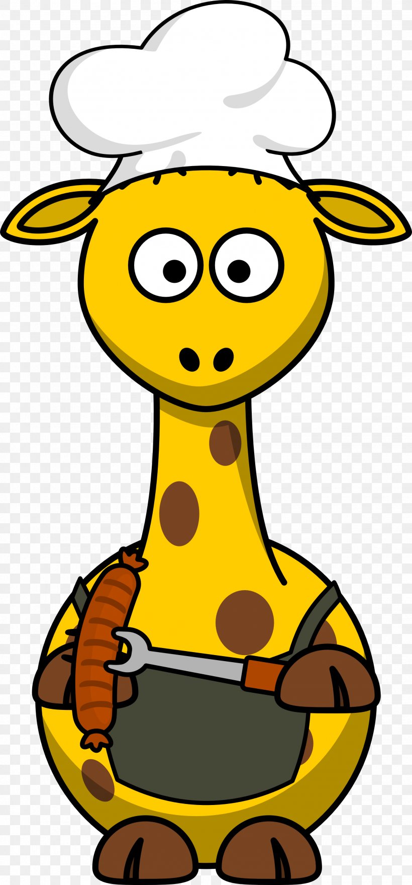 Giraffe Cartoon Clip Art, PNG, 1969x4226px, Giraffe, Animation, Artwork, Black And White, Cartoon Download Free