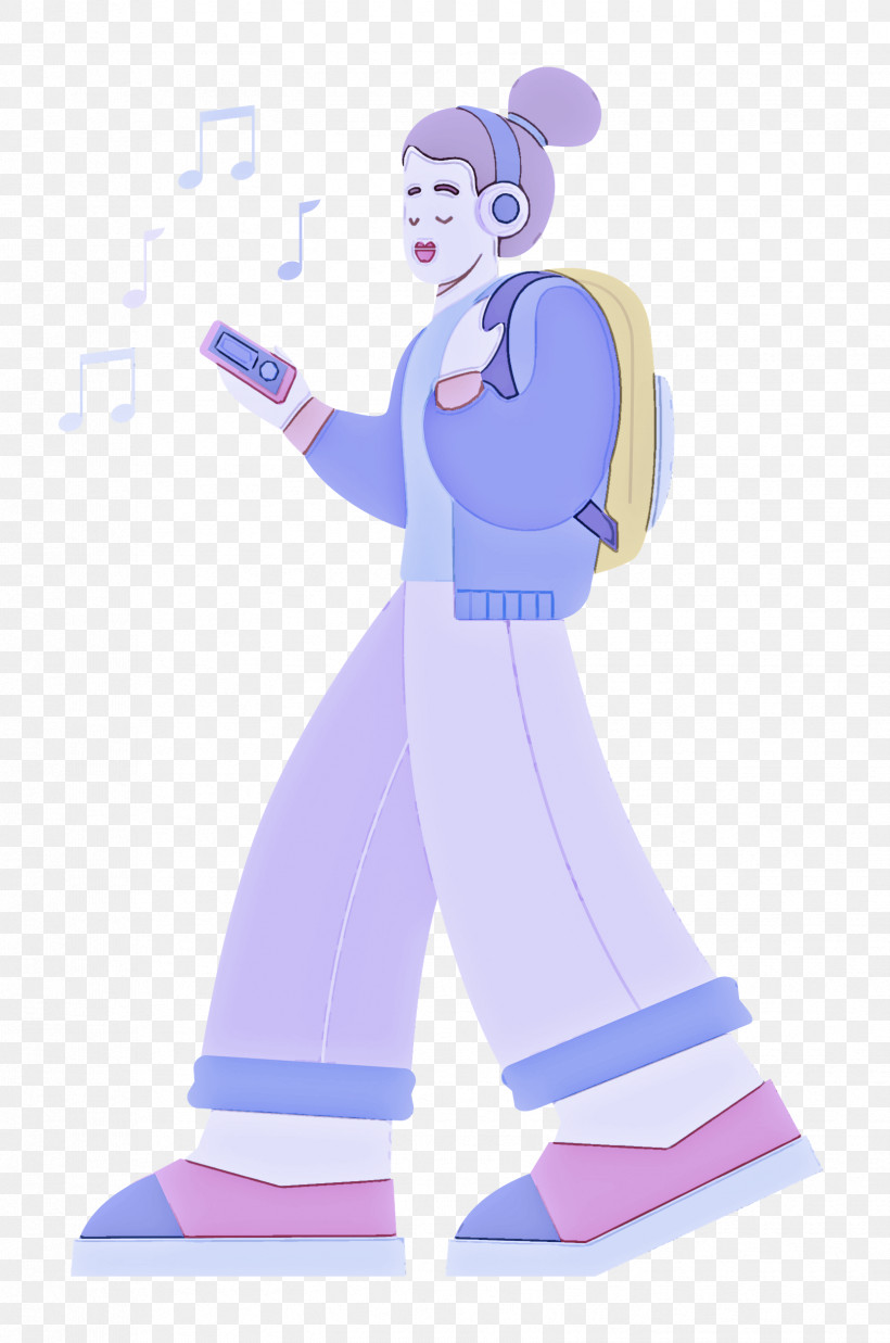 Listening Music, PNG, 1657x2500px, Listening Music, Cartoon, Character, Clothing, Electric Blue M Download Free