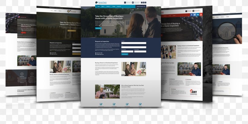 Web Template System Home Inspection Web Design, PNG, 1700x850px, Web Template System, Advertising, Brand, Communication, Display Advertising Download Free