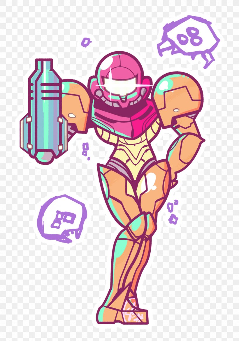 Metroid Clip Art Illustration Samus Aran Bounty Hunter, PNG, 1015x1450px, Watercolor, Cartoon, Flower, Frame, Heart Download Free