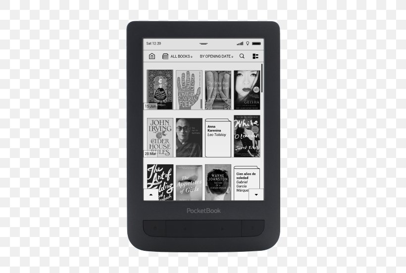 EBook Reader 15.2 Cm PocketBookTOUCH HD E-Readers Pocketbook Touch HD Hardware/Electronic PocketBook International EBook Reader 15.2 Cm PocketBookTouch Lux, PNG, 478x553px, Ereaders, Black And White, Book, Brand, Communication Download Free