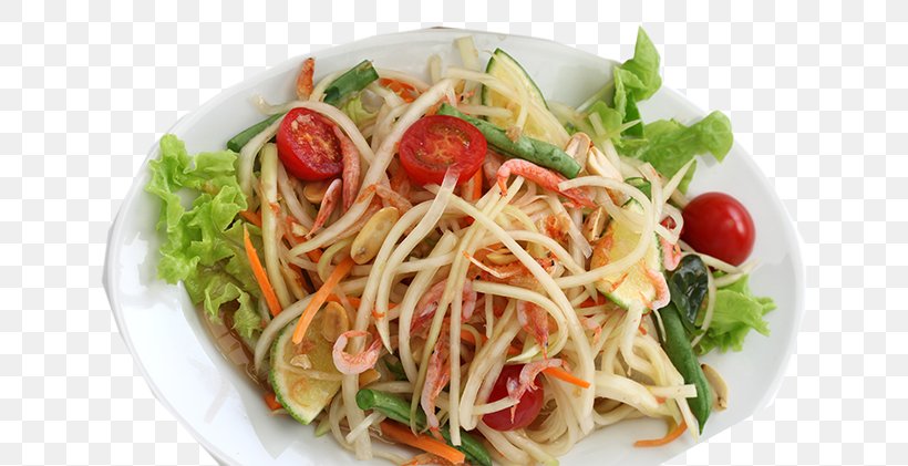 Green Papaya Salad Thai Cuisine Vegetarian Cuisine Thai Curry Thai Banyan Restaurant, PNG, 672x421px, Green Papaya Salad, Asian Food, Chow Mein, Cooking, Cooking School Download Free