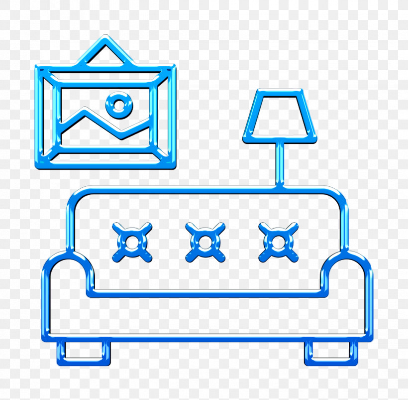 Sofa Icon Living Room Icon Interiors Icon, PNG, 1224x1200px, Sofa Icon, Blue, Electric Blue, Interiors Icon, Line Download Free