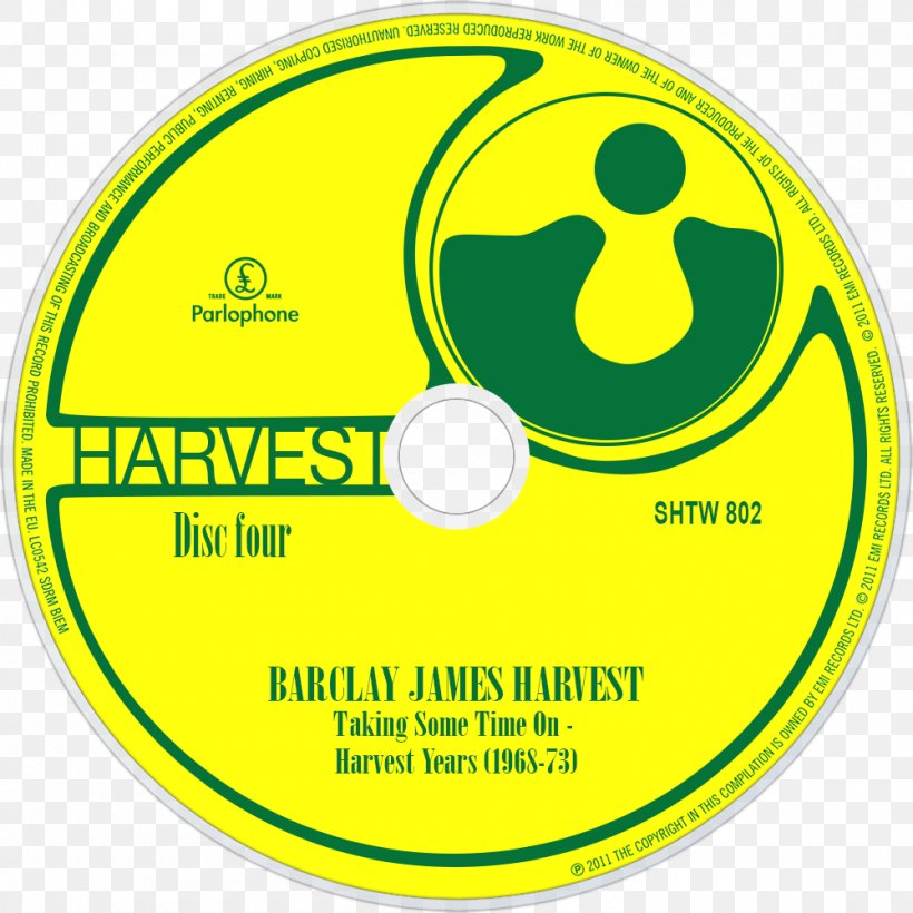 Taking Some Time On: The Parlophone‐Harvest Years 1968–73 Compact Disc Logo Barclay James Harvest Product, PNG, 1000x1000px, Compact Disc, Area, Barclay James Harvest, Brand, Disk Image Download Free