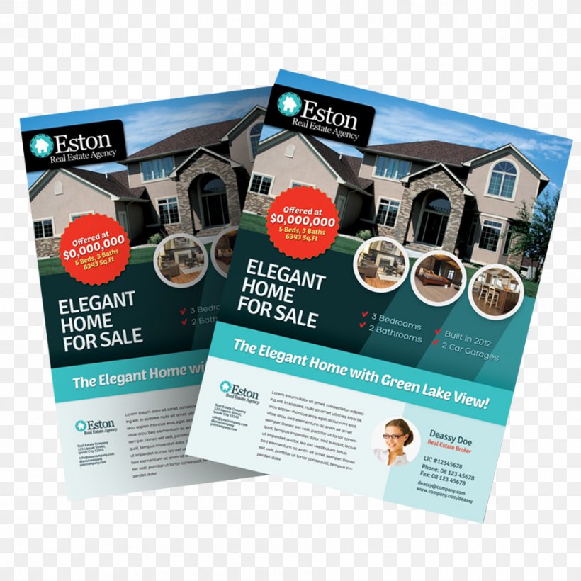 Brochure Real Estate Flyer Template House, PNG, 945x945px, Brochure, Advertising, Apartment, Brand, Business Download Free