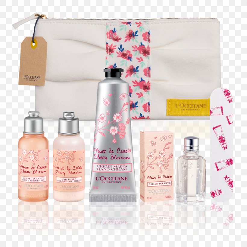 Bus L'Occitane En Provence Glass Bottle Lotion, PNG, 1200x1200px, Bus, Birth, Bottle, Cherry Blossom, Cosmetics Download Free