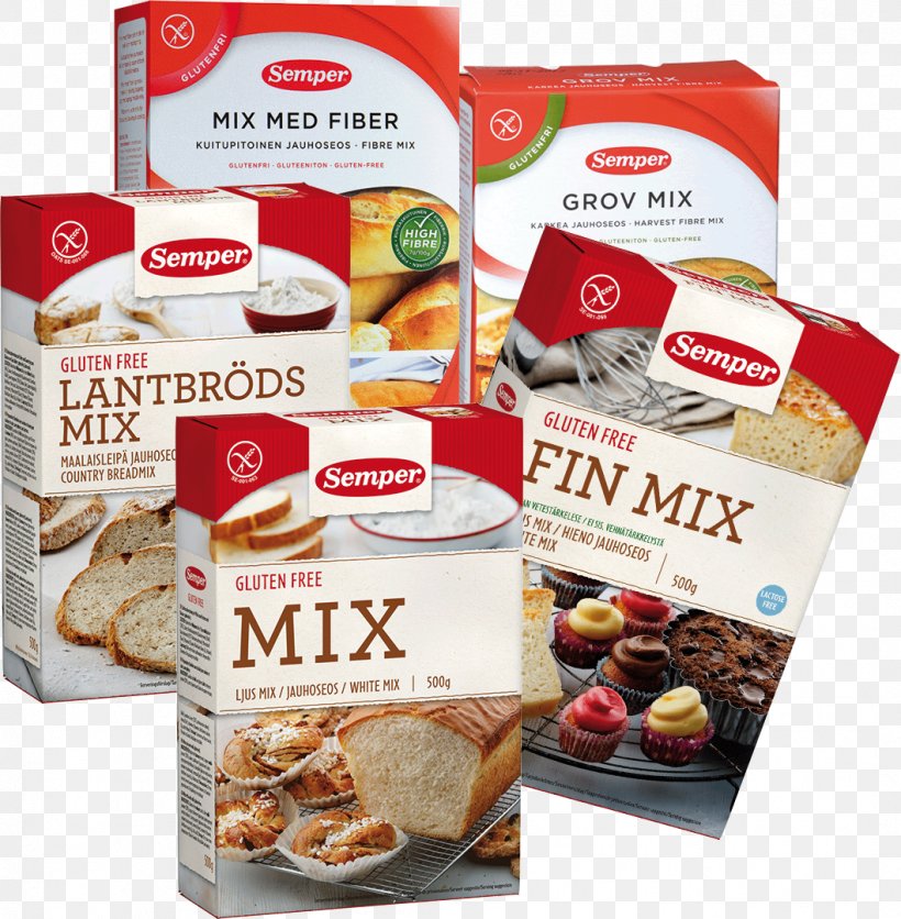 Semper Brödmix Fin Glutenfri Food Flour Gluten-free Diet, PNG, 1059x1080px, Gluten, Baking Mix, Biscuit, Cake, Convenience Food Download Free