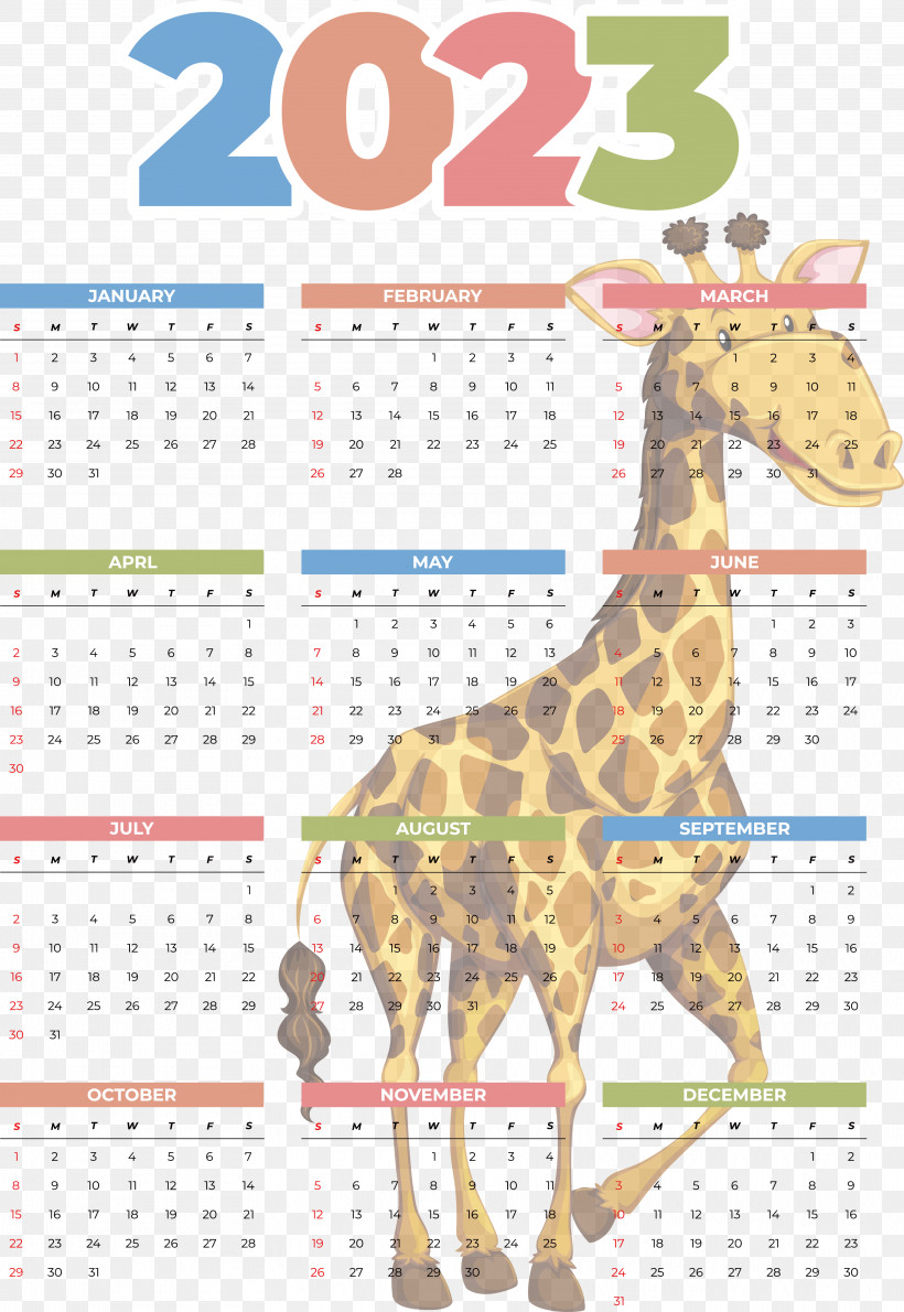 Giraffe Calendar Meter Biology Science, PNG, 3734x5420px, Giraffe, Biology, Calendar, Meter, Science Download Free