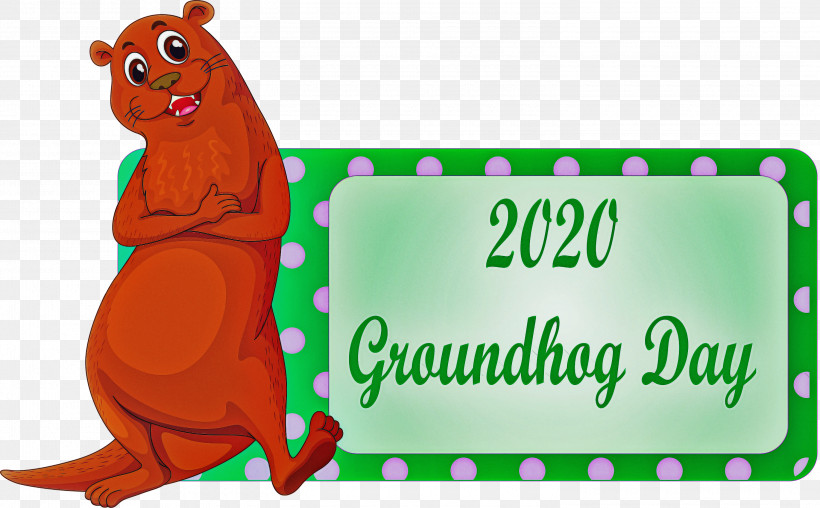 Groundhog Groundhog Day Happy Groundhog Day, PNG, 3000x1859px, Groundhog, Animal Figure, Green, Groundhog Day, Happy Groundhog Day Download Free