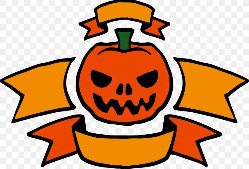 Jack-o-lantern Halloween Banner Clip Art, PNG, 2244x1519px, Jackolantern, Artwork, Banner, Food, Halloween Download Free