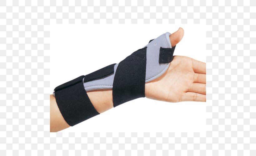 Thumb Spica Splint Wrist Brace, PNG, 500x500px, Thumb, Arm, Carpal Bones, Carpal Tunnel, Donjoy Download Free