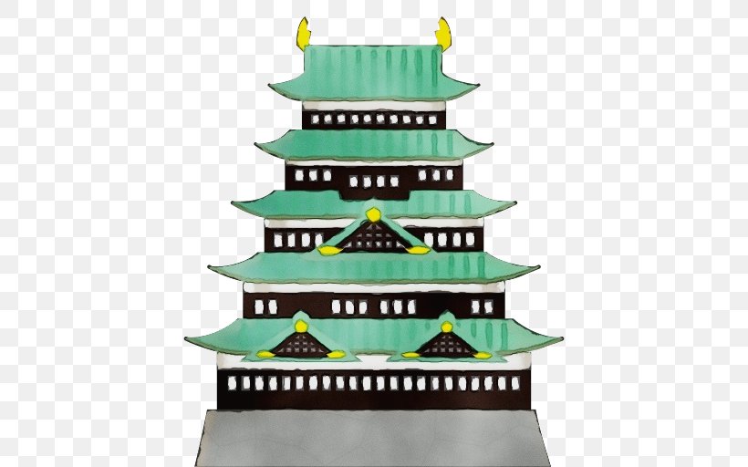 Christmas Tree Emoji, PNG, 512x512px, Nagoya Castle, Architecture, Building, Castle, Chinese Architecture Download Free