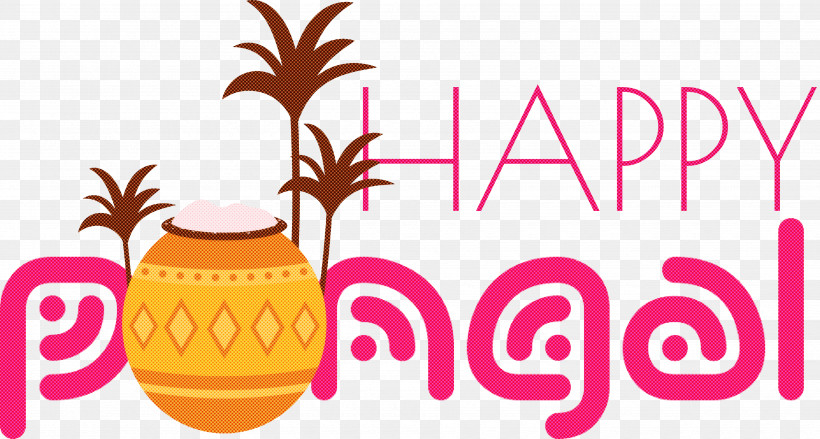 Pongal Happy Pongal, PNG, 3710x1987px, Pongal, Flower, Fruit, Happy Pongal, Line Download Free