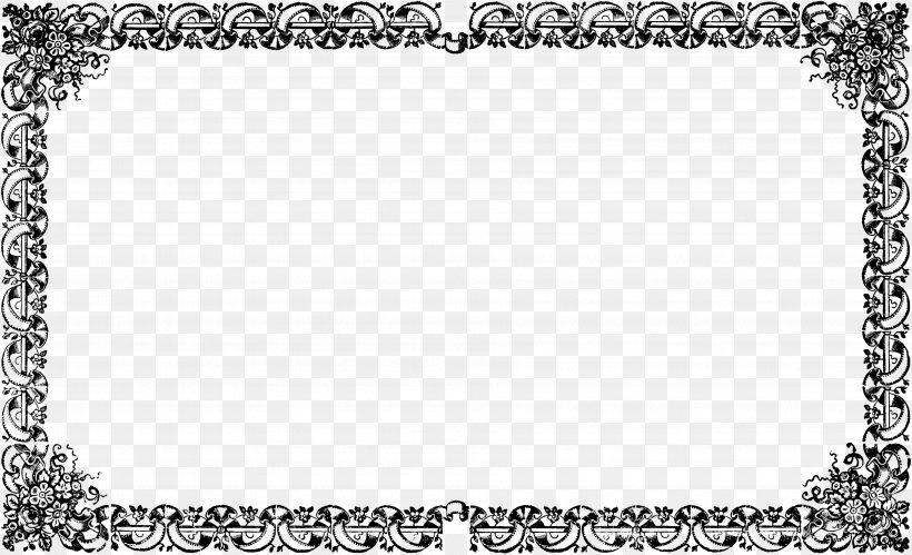 Borders And Frames Free Content Clip Art, PNG, 3764x2294px, Borders And Frames, Area, Art, Black And White, Board Game Download Free