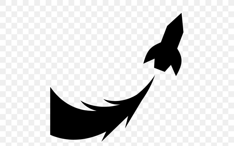 Flight Rocket Clip Art, PNG, 512x512px, Flight, Beak, Black, Black And White, Crescent Download Free