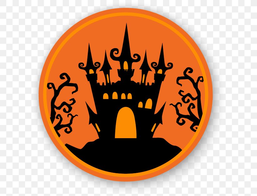 Halloween Paper Trick-or-treating Party, PNG, 627x627px, Halloween, Clip Art, Label, Logo, Orange Download Free