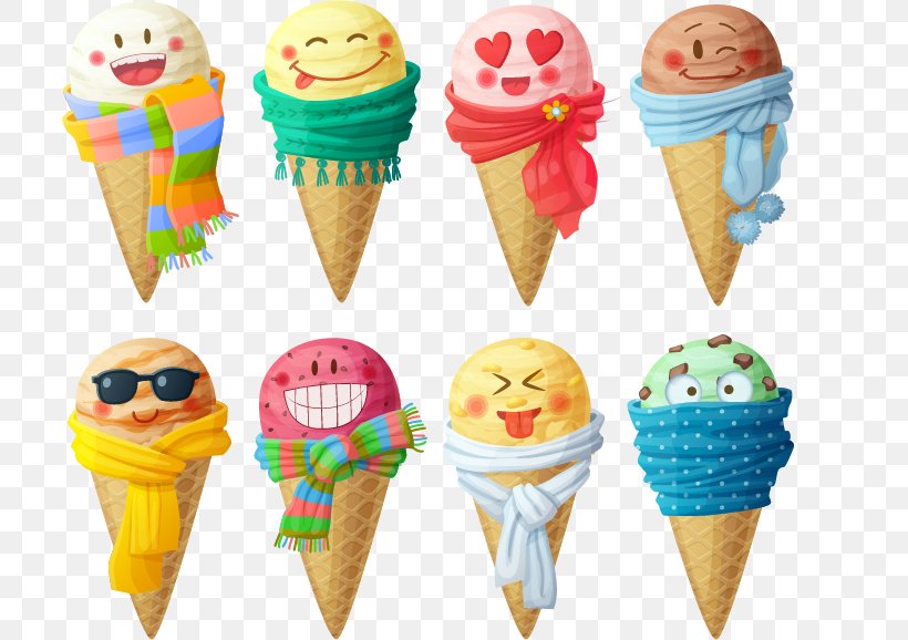 Ice Cream Cone Strawberry Ice Cream, PNG, 707x578px, Ice Cream, Cartoon, Cream, Dairy Product, Dessert Download Free