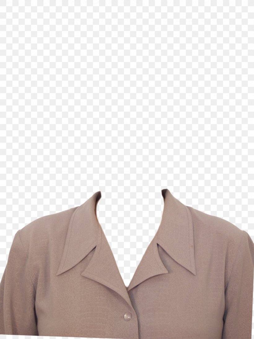 Outerwear Clothes Hanger Shoulder Collar Blouse, PNG, 900x1200px, Outerwear, Beige, Blouse, Button, Clothes Hanger Download Free