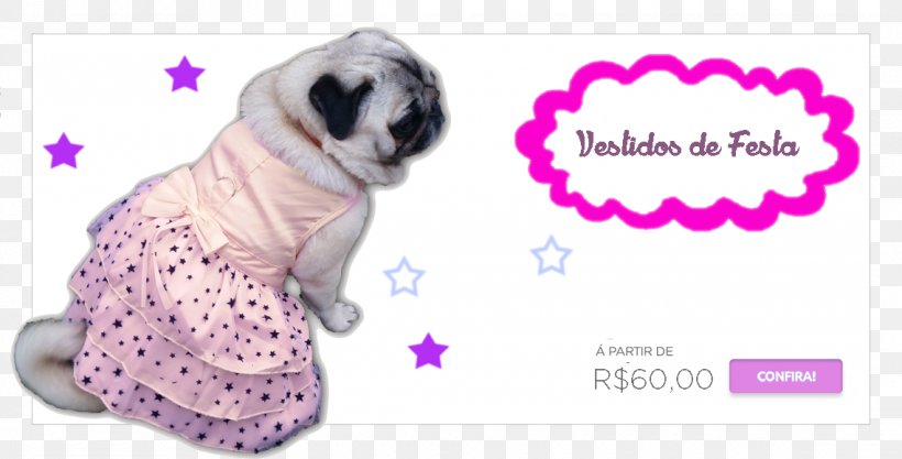 Pug Puppy Dog Breed Dress Clothing, PNG, 1140x580px, Pug, Carnivoran, Clothing, Dog, Dog Breed Download Free