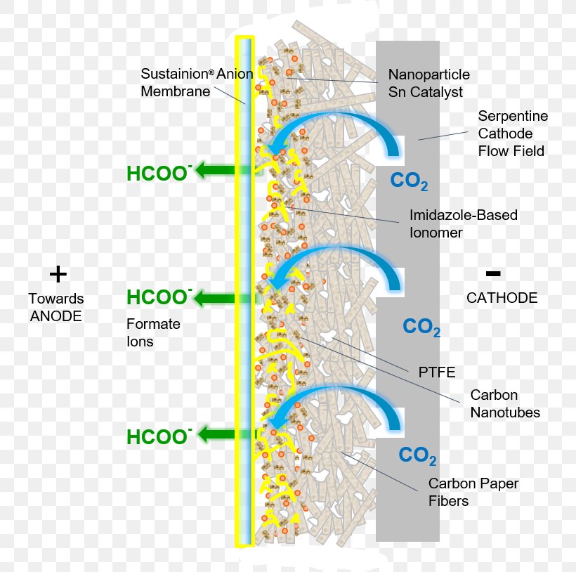 Electrochemical Reduction Of Carbon Dioxide Photoelectrochemical Reduction Of CO2 Formic Acid Formate, PNG, 766x814px, Carbon Dioxide, Acid, Area, Carbon, Carbon Monoxide Download Free