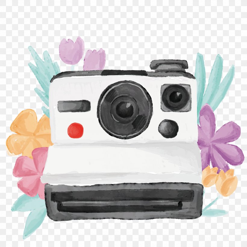 Polaroid Corporation Watercolor Painting Photography Camera, PNG, 2500x2500px, Polaroid Corporation, Camera, Cameras Optics, Digital Camera, Digital Cameras Download Free