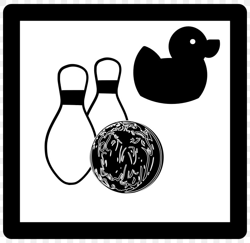 Duckpin Bowling Bowling Ball Bowling Pin Clip Art, PNG, 800x800px, Duckpin Bowling, Ball, Bird, Black, Black And White Download Free