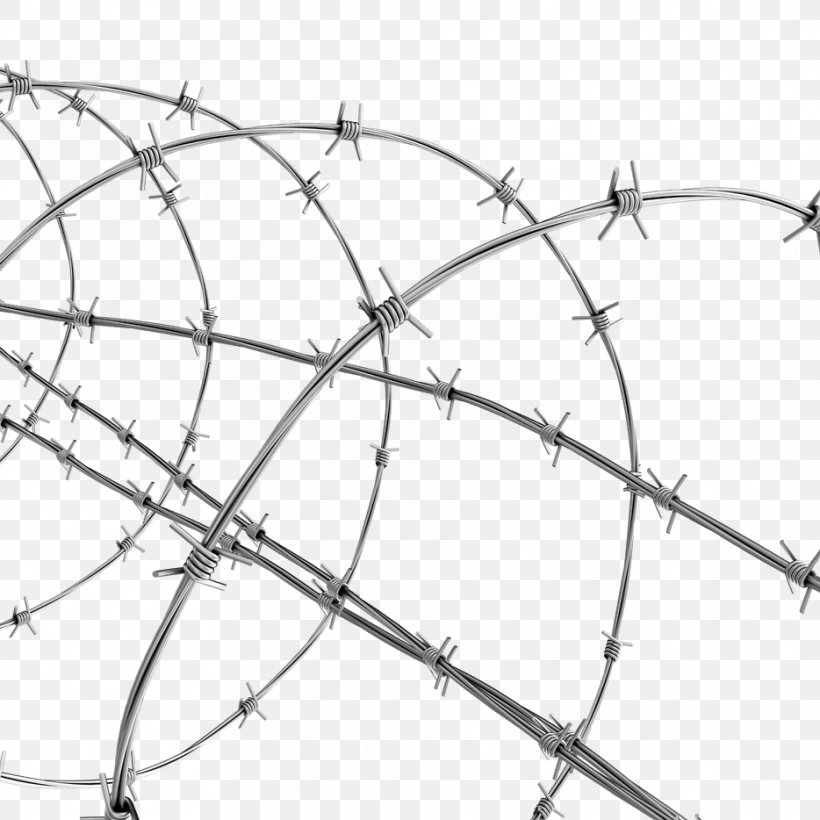 Barbed Wire Stock Photography Chain-link Fencing, PNG, 934x934px, Barbed Wire, Area, Bicycle Wheel, Black And White, Can Stock Photo Download Free