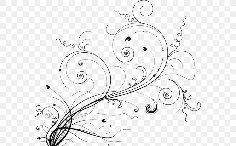 Ornament Flower Floral Design, PNG, 576x510px, Ornament, Art, Artwork, Black, Black And White Download Free