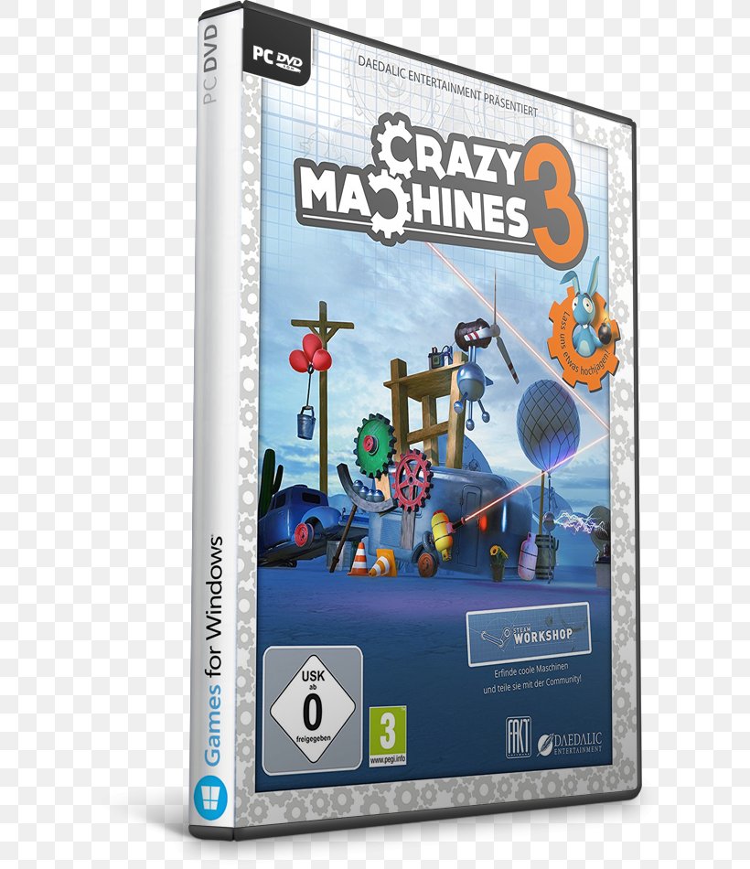 Crazy Machines: The Wacky Contraptions Game Crazy Machines 3 PC Game 2599 (عدد) 2598 (عدد), PNG, 620x950px, Pc Game, Game, Games, Personal Computer, Software Download Free