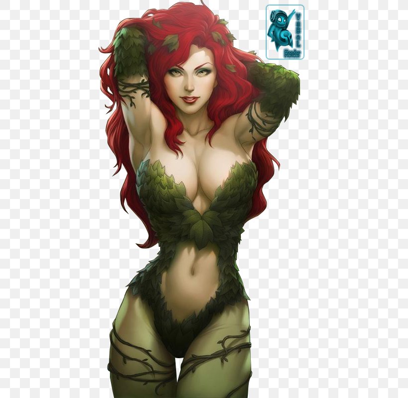 Maggie Geha Poison Ivy Batman Deathstroke, PNG, 425x800px, Watercolor, Cartoon, Flower, Frame, Heart Download Free