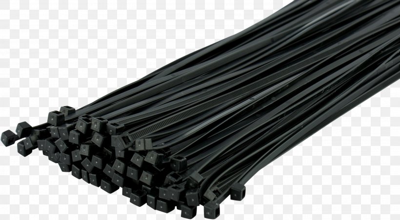 Cable Tie Nylon Plastic Electrical Cable Product, PNG, 2721x1502px, Cable Tie, Black, Clothing Accessories, Electrical Cable, Necktie Download Free