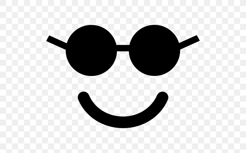 Smiley Sunglasses Emoticon Clip Art, PNG, 512x512px, Smiley, Black And White, Emoji, Emoticon, Eyewear Download Free