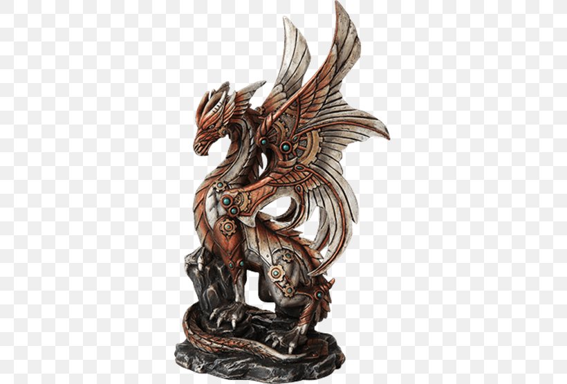 Steampunk Statue Figurine Dragon Sculpture, PNG, 555x555px, Steampunk, Anne Stokes, Art, Bronze Sculpture, Carving Download Free