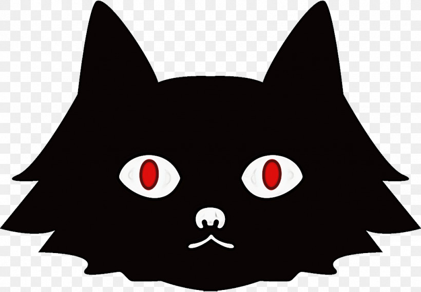 Black Cat Halloween Cat, PNG, 1024x712px, Black Cat, Black, Cartoon, Cat, Eye Download Free
