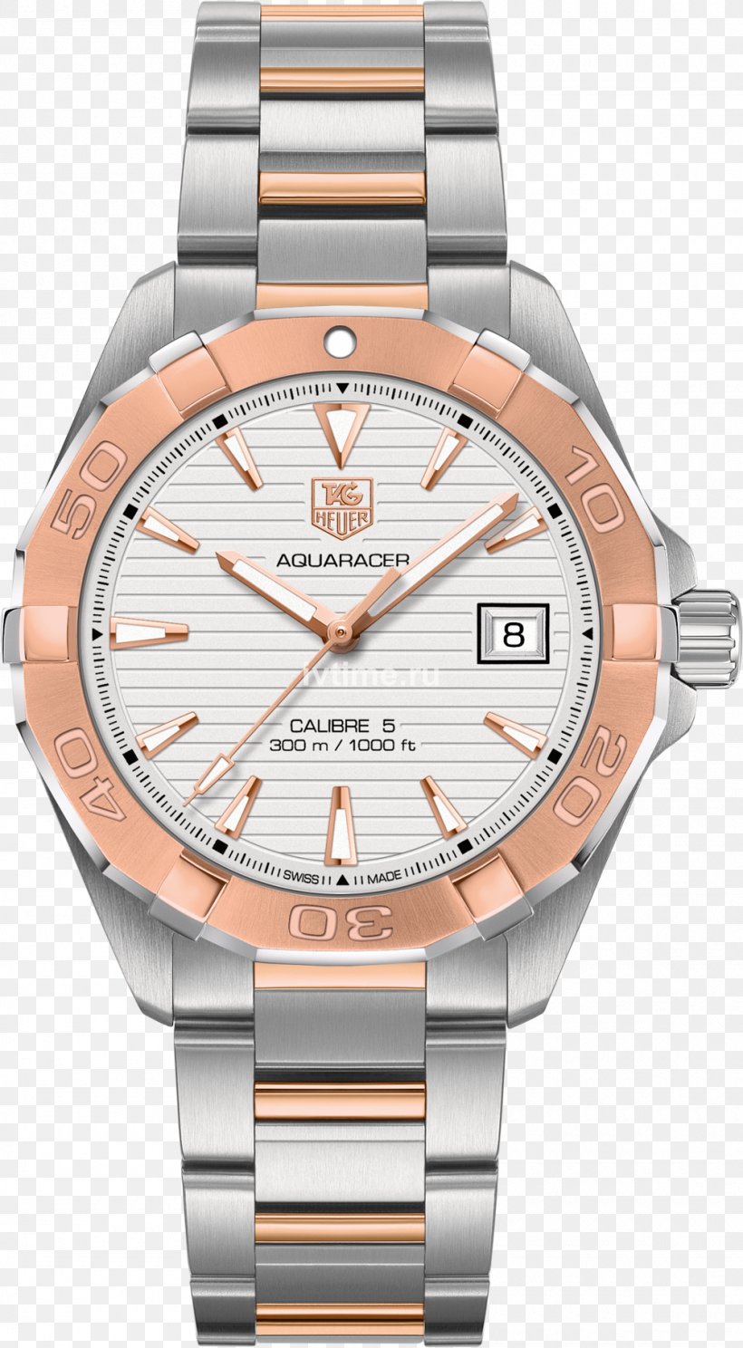 TAG Heuer Carrera Calibre 5 TAG Heuer Aquaracer Watch Jewellery, PNG, 1000x1815px, Tag Heuer Carrera Calibre 5, Chronograph, Colored Gold, Gold, Jewellery Download Free