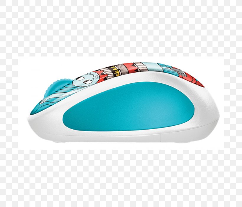 Computer Mouse Wireless Logitech Blue USB, PNG, 700x700px, Computer Mouse, Aqua, Black, Blue, Computer Network Download Free