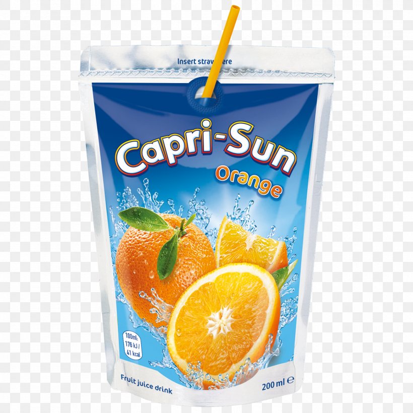Orange Juice Capri Sun Orange Drink, PNG, 1500x1500px, Juice, Berry, Capri Sun, Citric Acid, Concentrate Download Free