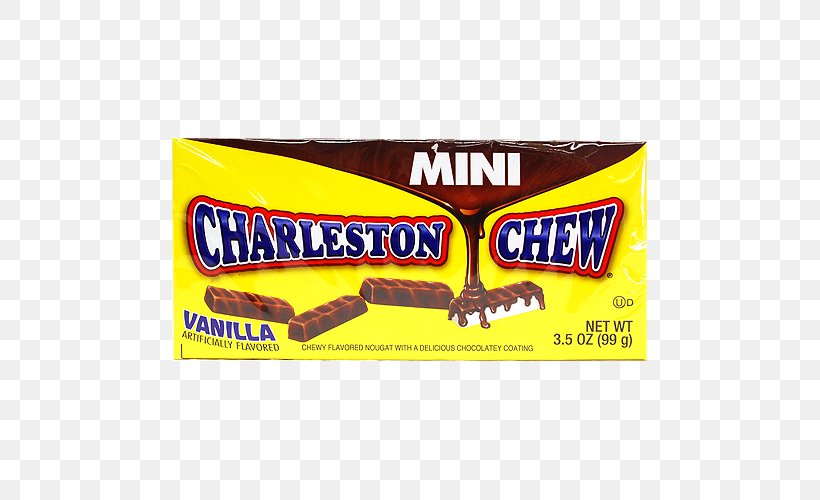 Charleston Chew Candy Bar Chocolate MINI, PNG, 500x500px, Charleston Chew, Bombonierka, Brand, Candy, Candy Bar Download Free