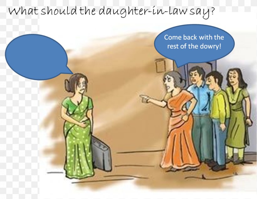 Dowry System In India Essay Dowry Death Marriage, PNG, 1005x780px, Dowry System In India, Cartoon, Communication, Conversation, Culture Download Free